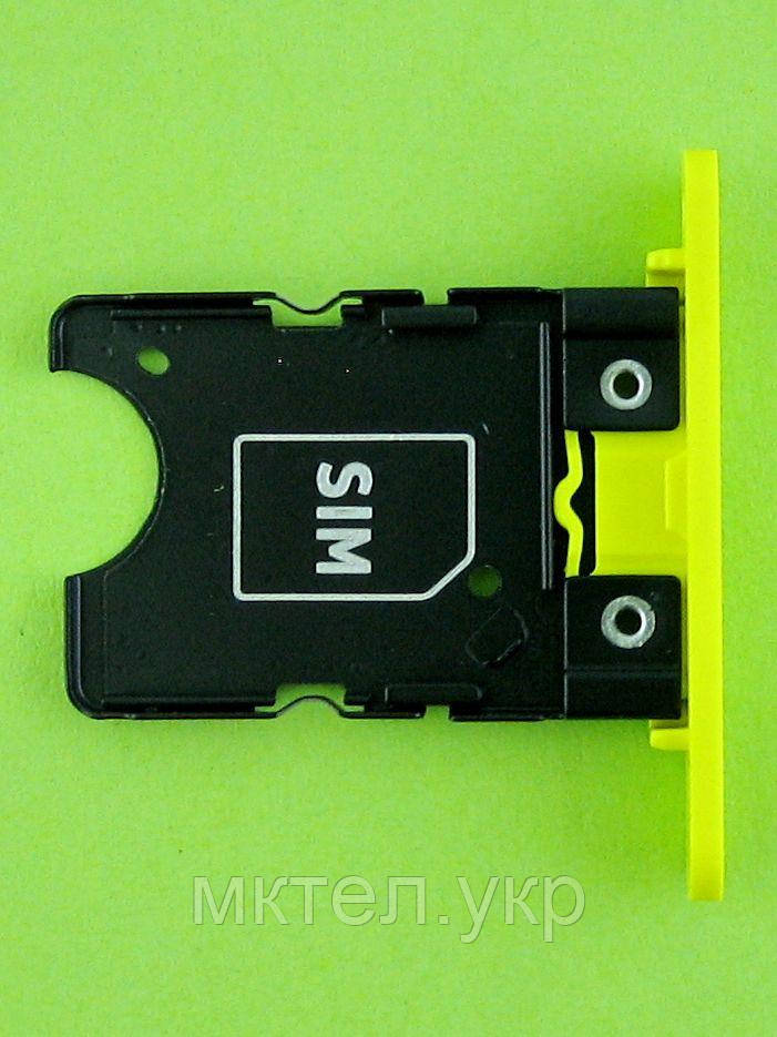Тримач SIM карти Nokia Lumia 1020, жовтий Original PRC