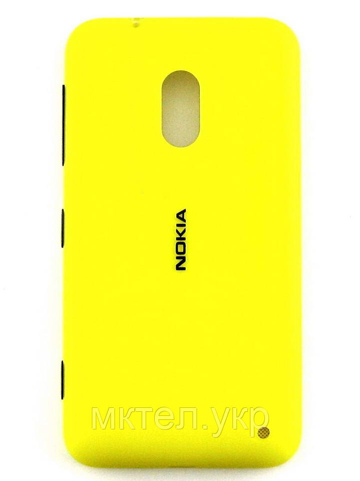 Кришка батареї Nokia Lumia 620 в зборі, жовтий Оригінал #02500T0