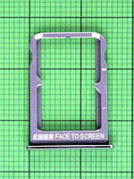 Тримач SIM карти Xiaomi Mi 9 SE чорний Оригінал #4810887000A4