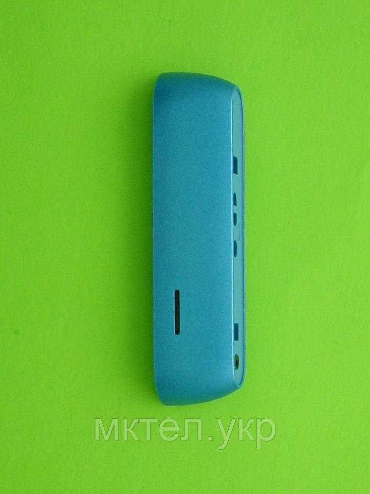 Панель торцева Nokia E7, нижня,блакитний Оригінал #9445648