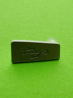 Заглушка роз'єму USB Nokia E5, сріблястий Оригінал #9904426