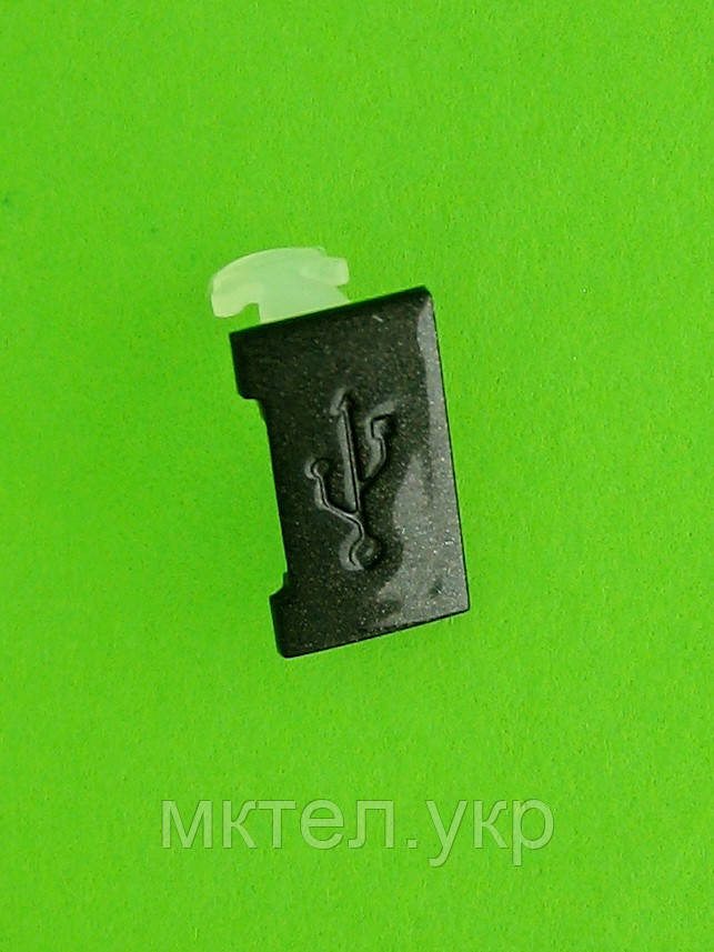 Заглушка роз'єму USB Nokia X3-00, чорний Оригінал #9444679