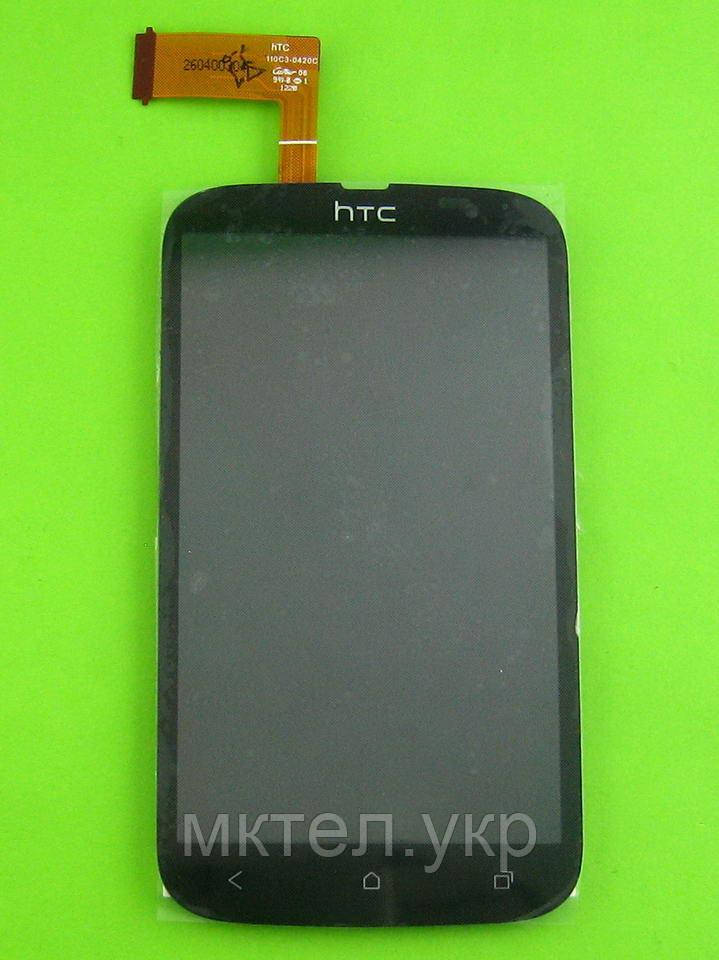 Дисплей HTC Desire V T328w з сенсором, чорний Original PRC