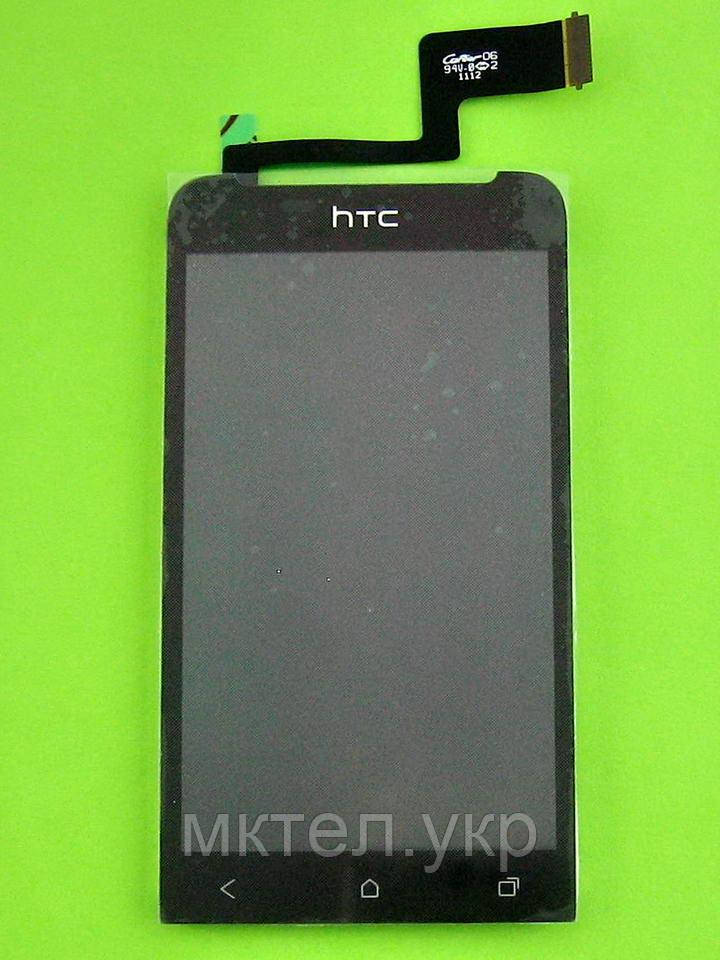 Дисплей HTC One V T320e з сенсором, чорний self-welded