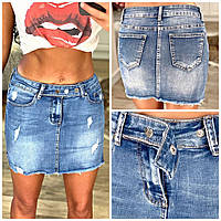 Юбка джинсовая короткая, женская джинсовая юбка, Юбка Джинсовая Женская.
