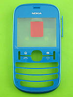 Передняя панель Nokia Asha 201, бирюзовый Оригинал #0259321