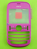 Передняя панель Nokia Asha 201, розовый Оригинал #0259320