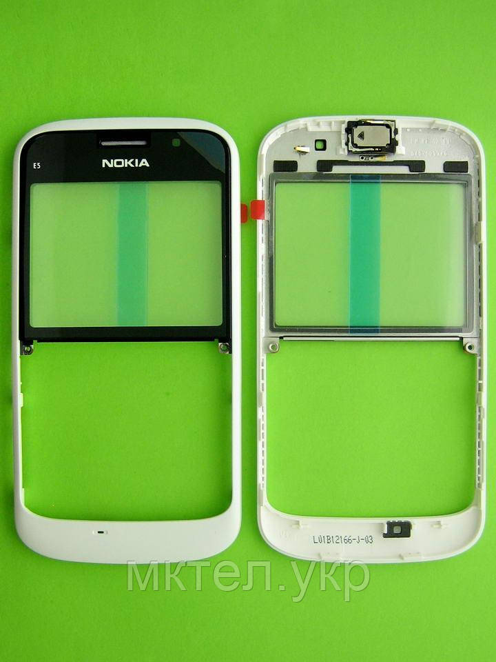 Передня панель Nokia E5, білий Оригінал #0257085