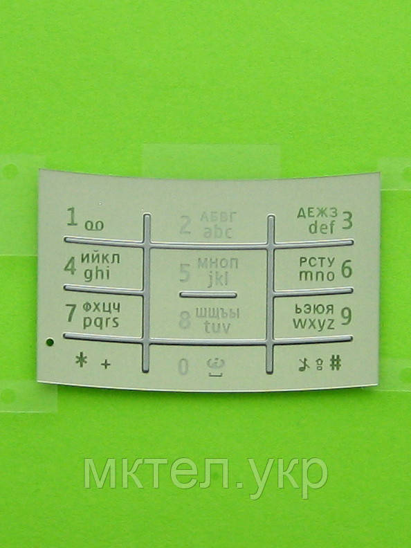 Клавіатура Nokia X3-00 цифрова, сріблястий Оригінал #9790J20