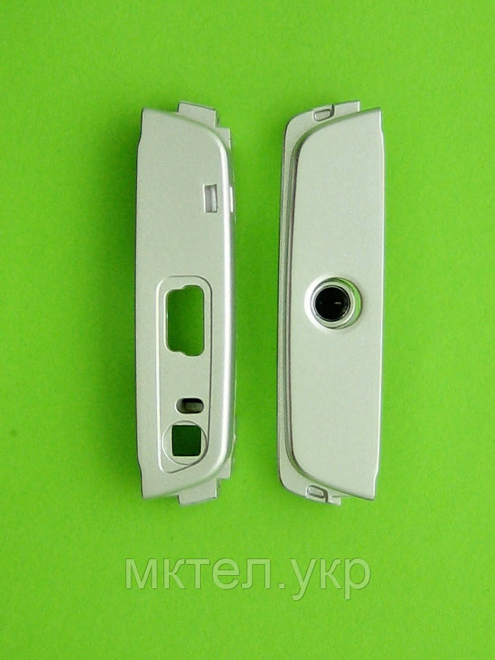 Торцеві панелі Nokia N95, верхня і нижня, сріблястий Original PRC