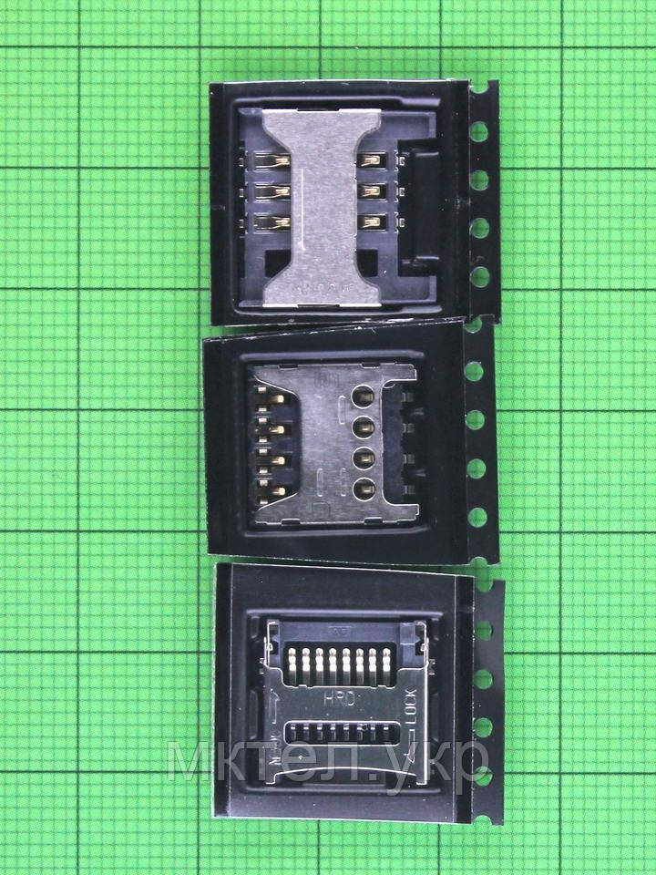 Конектор SIM, карти пам'яті Nomi i4510 Beat M, комплект 3шт Оригінал