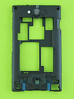 Средняя часть Nokia Asha 503, черный Оригинал #02504M0