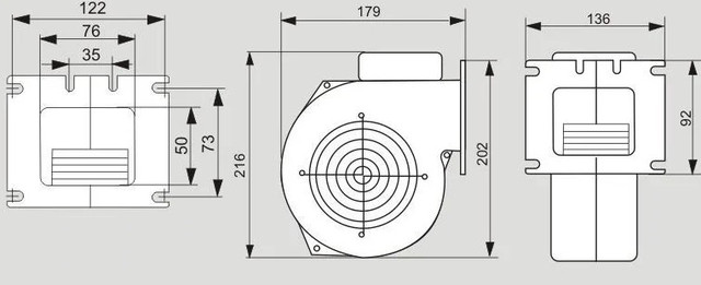Вентилятор WPA-120 Схема