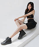 Джинсові велосипедки жіночі чорні шорти, фото 5