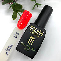 Гель-лак Milano Neon No3, 8 мл