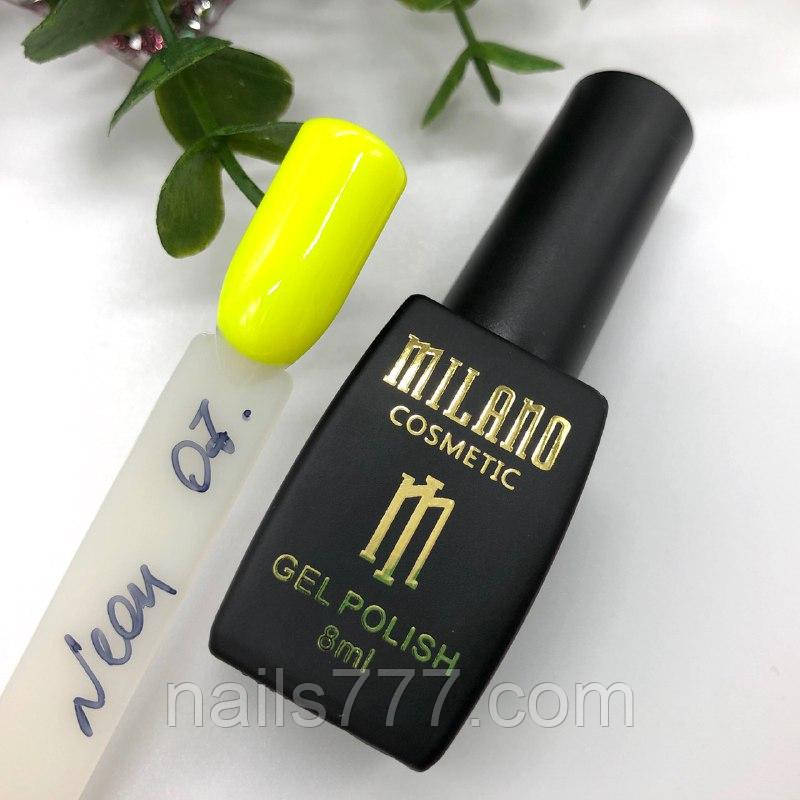 Гель-лак Milano Neon No7, 8 мл, фото 1