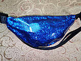 Сумка на пояс VLTN Двошаровий (глітер + плівка) барсетки сумка жіночий пояс Бананка клатчі гуртом, фото 3