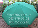 Парасолька торгова кругла з клапаном 3 метри в діаметрі 8 спиць, червона, синя, зелена., фото 9