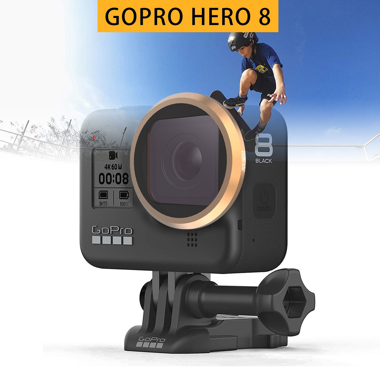 Поляризационный CPL фильтр GoPro Hero 8 Black - фото 1 - id-p1197240595