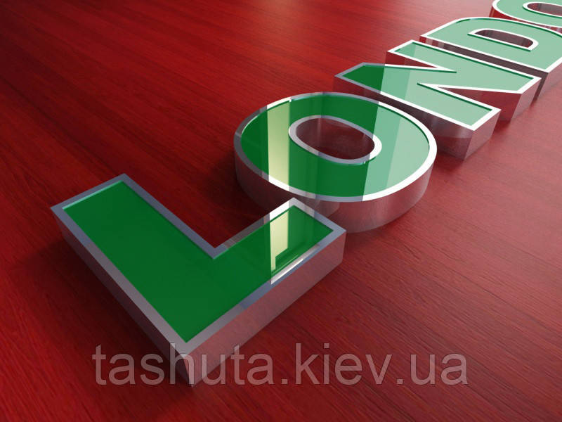 Объемные буквы из металла и акрила, H=200мм Ташута  (11-12121-01)