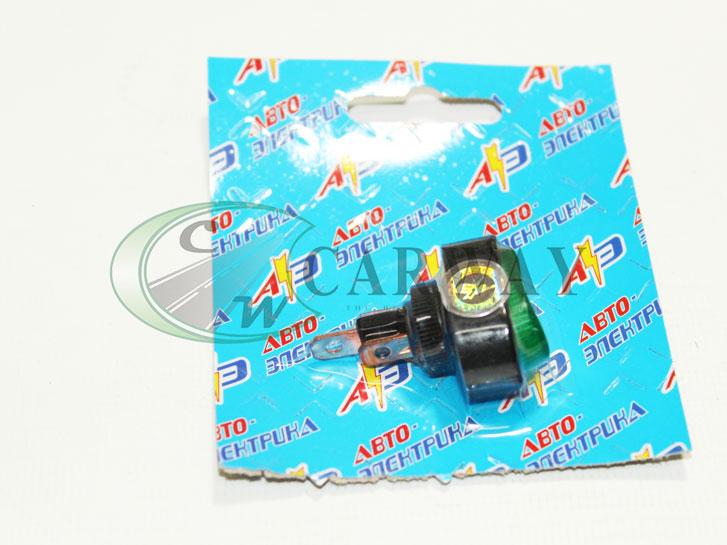 Перемикач універсальний овальний клавішний ON-OFF (3 конт.) підсвітки LED, зелений