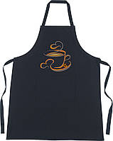 Фартух із нагрудником із малюнком "Чашка кави" No3