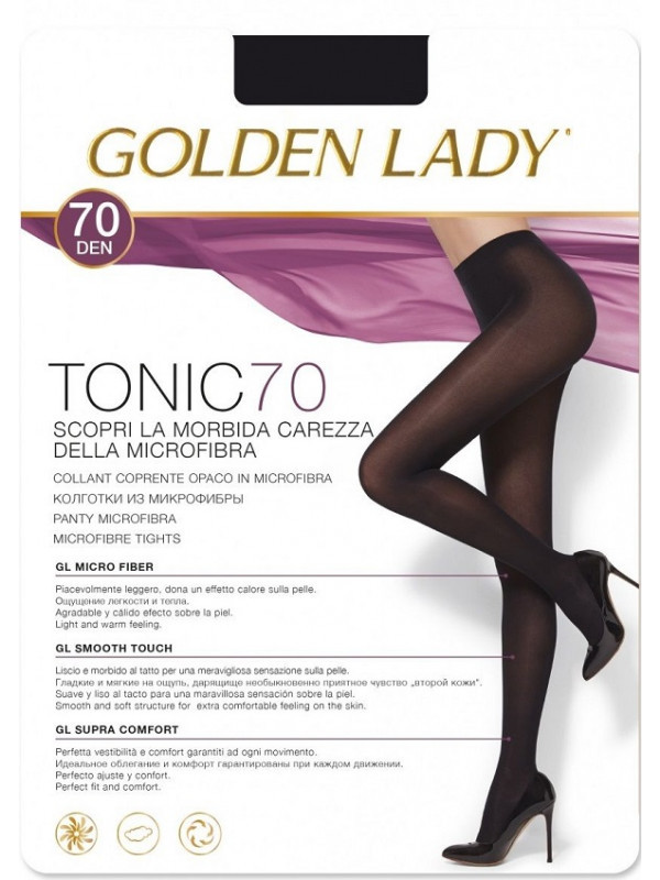 Golden Lady Tonic 70 Den щільні колготки з мікрофібри, всі розміри, всі кольори