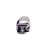 Босоніжки-мюли з натуральної шкіри колір лаванда устылка 25,5 см на фігурному підборі Orshirl Q, фото 3