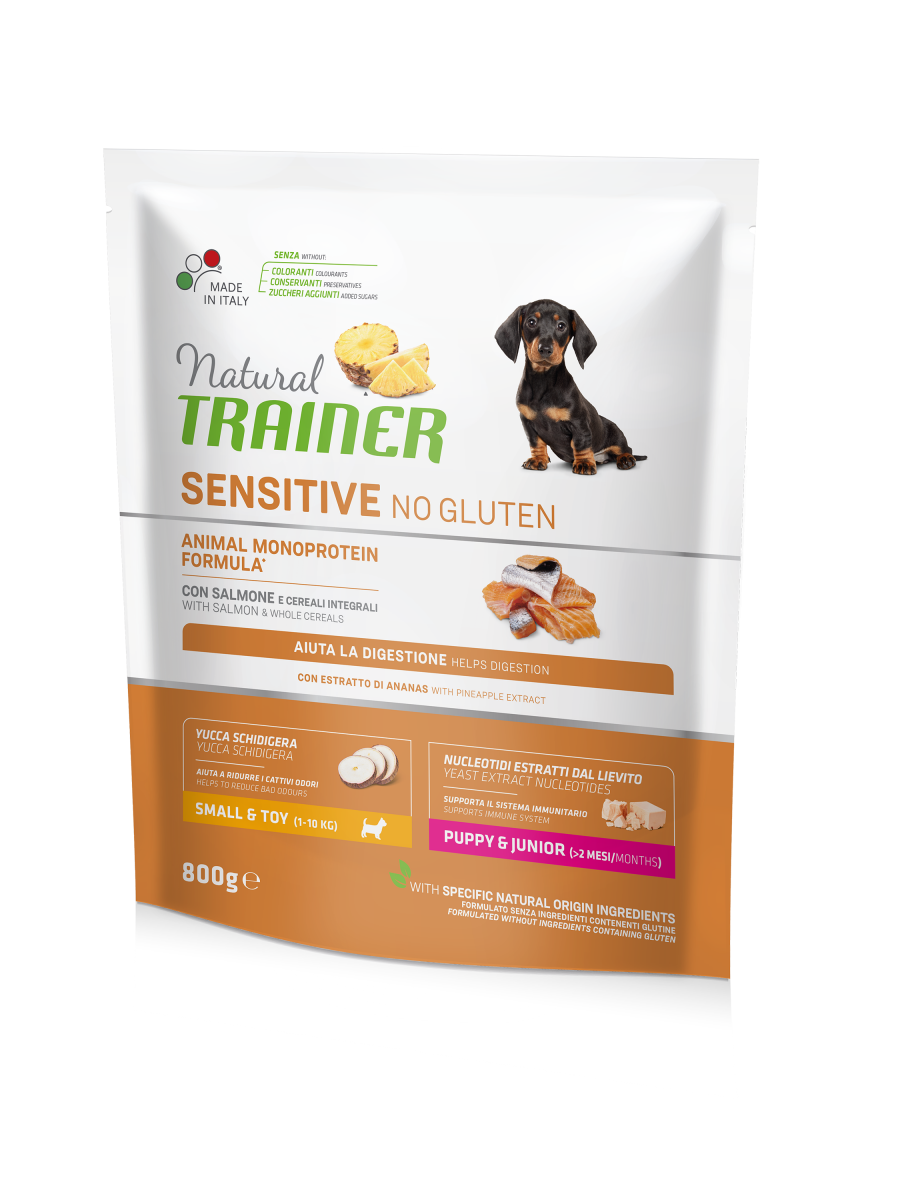 Natural Trainer Dog Sensitive Puppy&Junior Mini With Salmon Сухою корм для цуценят міні порід 0.8 кг