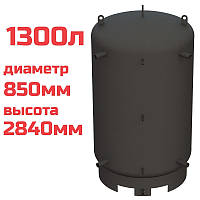 Буферная емкость (теплоаккумулятор) 1300 литров, Ø 850 мм, сталь 3 мм