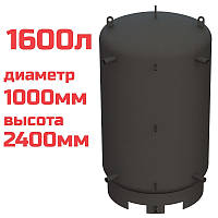 Буферная емкость (теплоаккумулятор) 1600 литров, Ø 1000 мм, сталь 3 мм