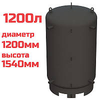 Буферная емкость (теплоаккумулятор) 1200 литров, Ø 1200 мм, сталь 3 мм