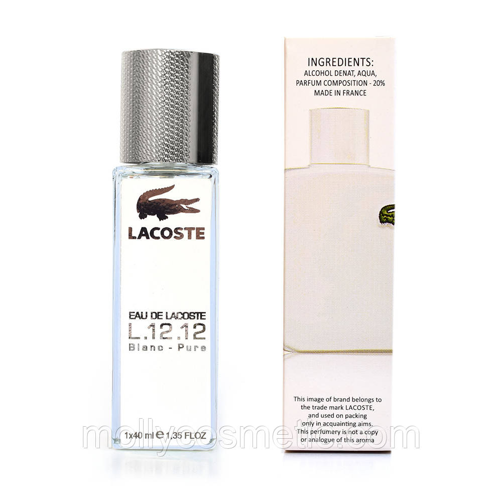 Чоловічий тестер Lacoste Eau De L.12.12 Blanc 40 мл