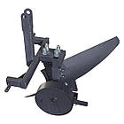 Плуг однокорпусний для мінітрактора, (опорне колесо, приціпне -3 точки) ПЛ11, фото 3