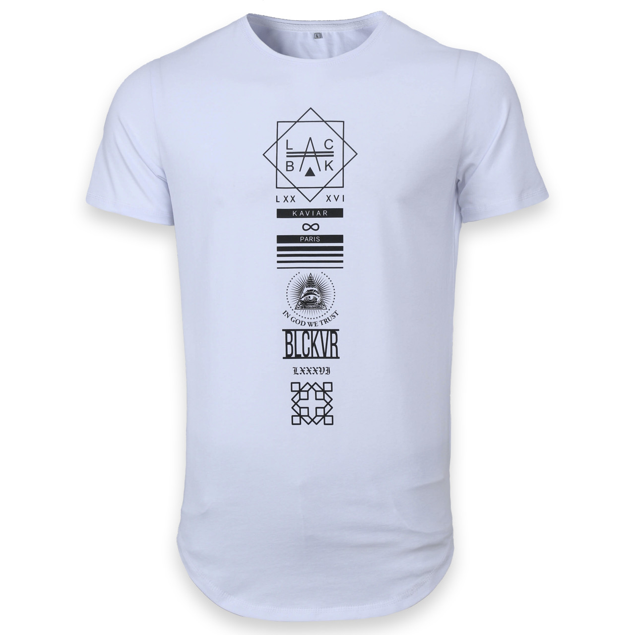 Футболка білий HOPE з принтом "KAVIAR" Ф-11 WHT XXL (Р) 19-204-020, фото 1