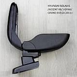 Підлокітник Armcik S2 з зсувною кришкою і регульованим нахилом для Hyundai Accent Solaris 2011-2017, фото 6