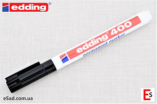Маркер перманентний водостійкий Edding 400, чорний - 1,0 мм, фото 4