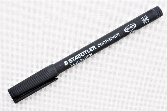 Маркер перманентний водостійкий Staedtler Pancolor 303M, чорний - 1,0 мм, фото 1