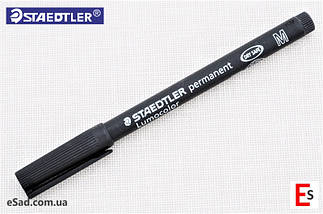 Маркер перманентний водостійкий Staedtler Pancolor 303M, чорний - 1,0 мм, фото 4