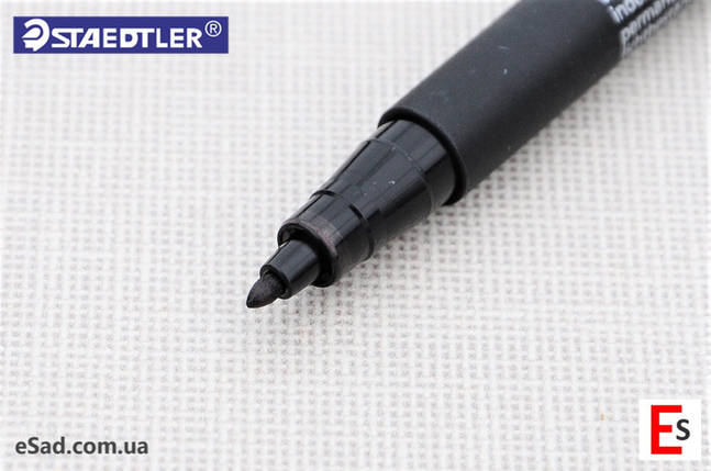 Маркер перманентний водостійкий Staedtler Pancolor 303M, чорний - 1,0 мм, фото 2