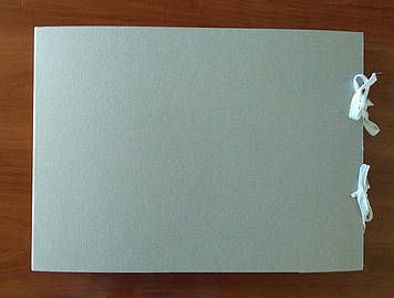 Папка архівна для альбомного зберігання документів А3 на зав'язках, висота корінця 40 мм без титульної сторінки