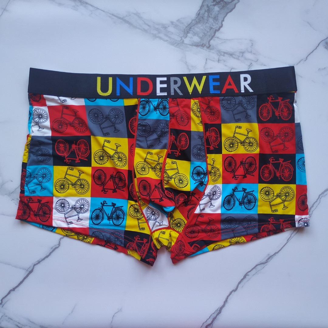 Труси чоловічі шовкові з велосипедами 50, фото 1