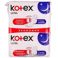 Прокладки «Kotex» Ultra Night 6 капель 14 шт