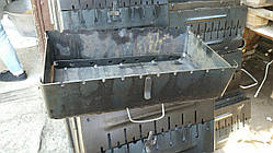 Мангал Валіза: 1 мм 10 шампурів однорівнева