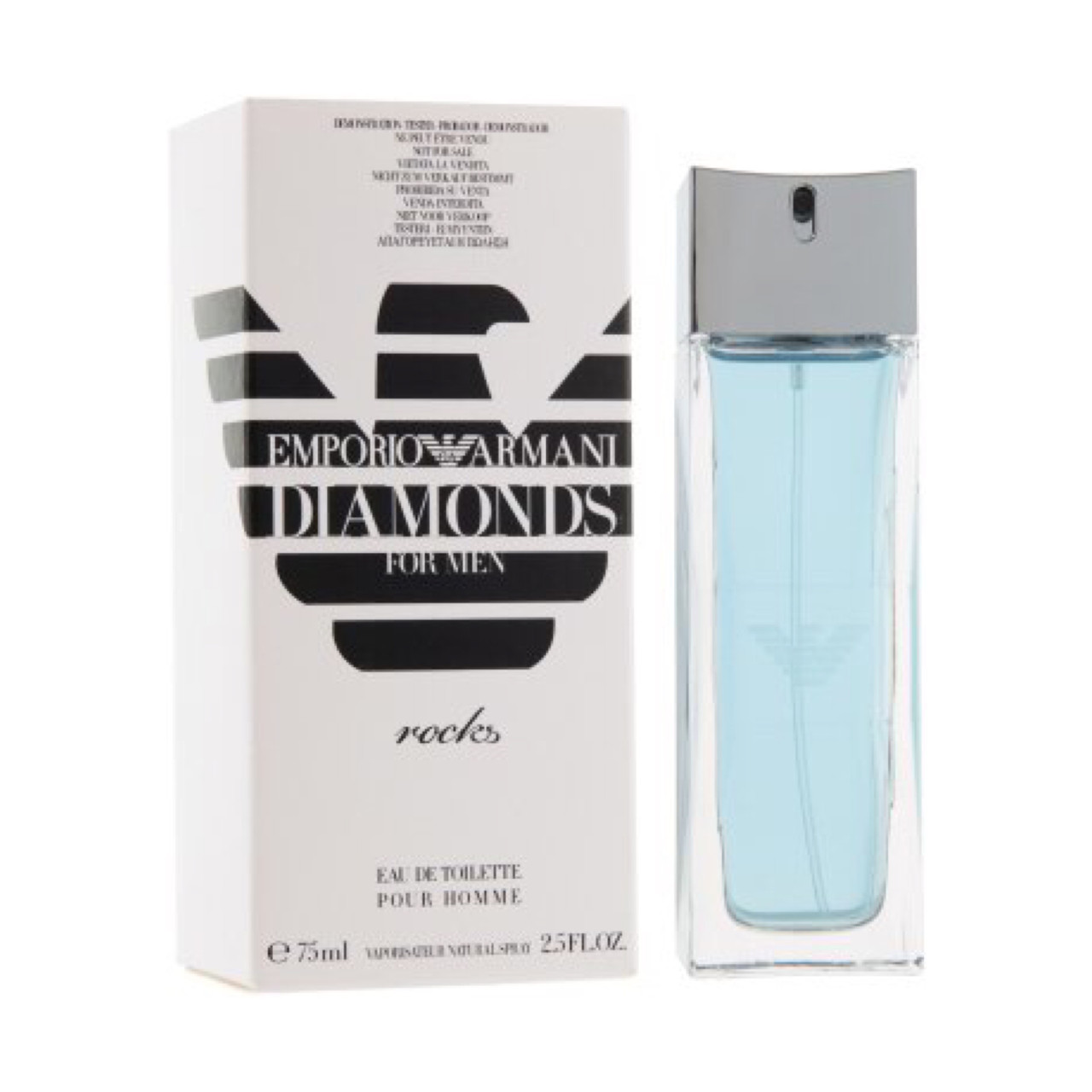 Оригінальний тестер парфумів Giorgio Armani Diamonds Rocks 75мл туалетна вода, чоловічий свіжий пряний аромат