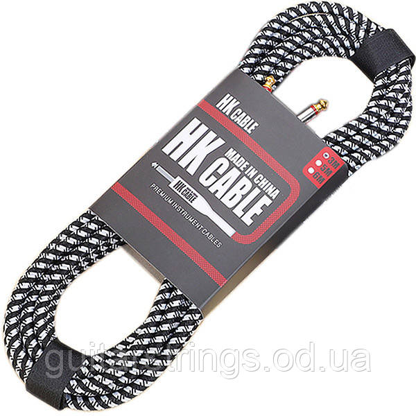 Кабель для гітари HK Premium Instrument Cable 3m. Black and White