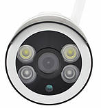 IP камера відеоспостереження RIAS 7010 CAD Wi-Fi 1MP вулична з віддаленим доступом White (2_009287), фото 2
