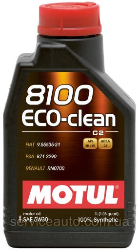 Олива моторна Motul 8100 ECO-CLEAN SAE 5W30, 1L