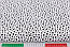 Бязь "Чорний густий насип із зірок різних розмірів на білому тлі" №2798, фото 2