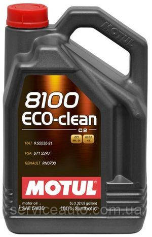 Олива моторна Motul 8100 ECO-CLEAN SAE 5W30, 5L